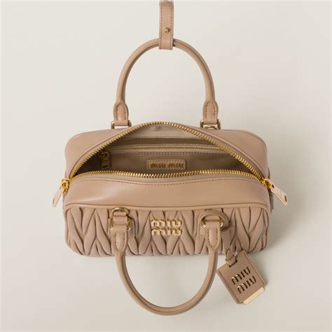 miu miu matelasse handbag|Miu Miu Arcadie Matelassé Leather Bag .